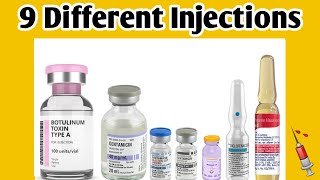 9 different injections and their usesroutes and side effects [upl. by Htenywg]