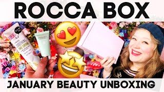 Roccabox January 2021 Beauty Box Unboxing Includes an £89 Serum [upl. by Namzaj221]