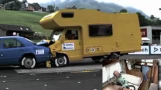 Wildhaus 2011 DEKRA Crash Test Camper vs Auto [upl. by Gratianna]