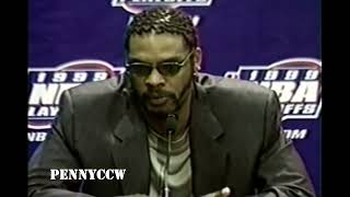 Latrell Sprewell Postgame Press Conference Interview 1999 ECF Playoffs Game 5 on NBC [upl. by Felicle]