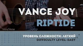 Как играть на гитаре Vance Joy – Riptide guitar tutorial YouPlayGuitarEasily [upl. by Geldens375]