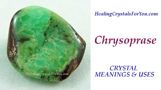 Chrysoprase Crystal Meanings amp Uses [upl. by Leahplar]