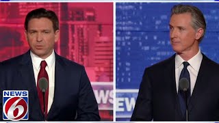 Florida Gov Ron DeSantis debates California Gov Gavin Newsom [upl. by Elrebmik]