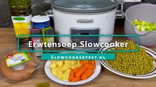 Erwtensoep Slowcooker  Recept [upl. by Yruok]