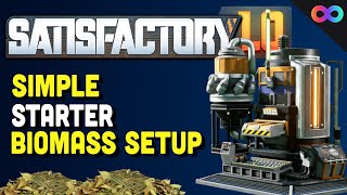 The ONLY Automated Biomass Burners Setup for Satisfactory 10 [upl. by Kalbli699]