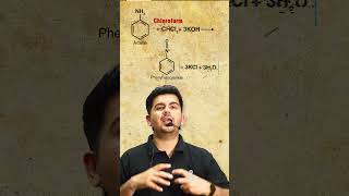 Carbylamine reaction  Isocyanide test  in 1 minute organicchemistry jee neet [upl. by Lawley]