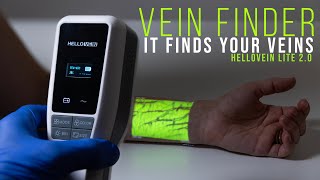 Vein Finder for IV Access  Hellovein Lite 20 Vein Finder Review [upl. by Ardnalak]