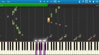 The Jetsons Theme Song Tutorial  Synthesia [upl. by Charita985]