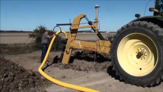 Mounted Tile Plow [upl. by Rentschler]