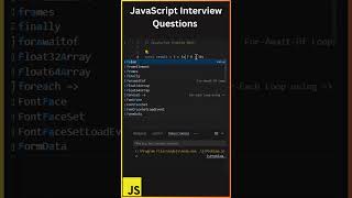 0049 JavaScript Interview Questions  javascript coding [upl. by Airasor]