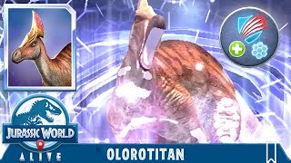 NEW OMEGA OLOROTITAN ATTACK UNLOCKED JURASSIC WORLD ALIVE [upl. by Fairbanks777]