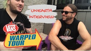 Unearth Warped Tour Interview [upl. by Ardnekal571]