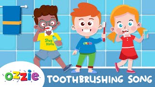 Brush Your Teeth Song  Toothbrushing Song For Kids with Timer [upl. by Fair]