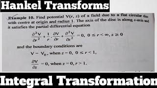 19 Application of Hankel Transform  Most Important Example10  Complete Concept [upl. by Crooks]