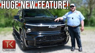 Smartest New Truck 2024 Chevy Silverado EV Hands On Test  We Explore the Midgate amp More [upl. by Zenia]