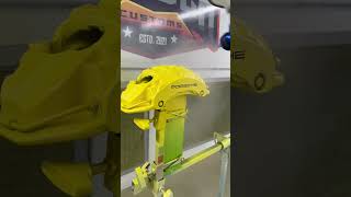 Quick Porsche Macan brake calliper re paint in yellow 💛 [upl. by Ysnap]