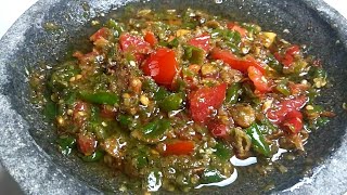 Resep Sambal Pecak Enak [upl. by Adnana]