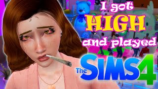 I GOT HIGH AND PLAYED THE SIMS 4  Getting high with my Simself with Basemental drugs [upl. by Reube697]