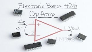 Electronic Basics 21 OpAmp Operational Amplifier [upl. by Narf]