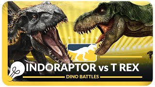 Indoraptor vs T Rex  Dino Battles [upl. by Ellehcrad]