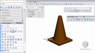 3D Primitive Solids  Slab and Cone  MicroStation V8i SELECTseries [upl. by Lilllie]