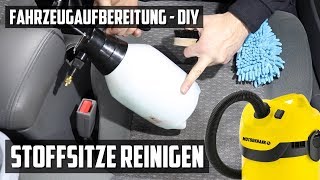 Autositze reinigen mit Nasssauger vs ohne  DIY FAHRZEUGAUFBEREITUNG [upl. by Maggee]