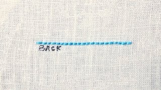 How to Back Stitch [upl. by Arhez165]