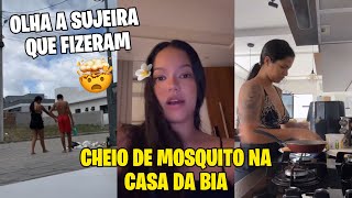 BIA CHAGAS LIMPA A SUJEIRA QUE FIZERAM NA FRENTE DA CASA DELA CHEIO DE MOSQUITO E MAIS [upl. by Einhoj968]