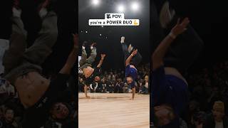 WHAT A TEAMUP 💥 BBoy Alvins 🕺 BONUS MOVES though 😳 shorts redbullbcone breaking [upl. by Genie]