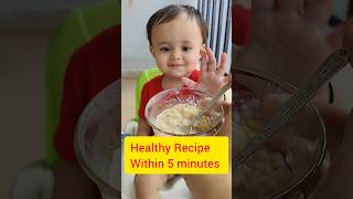 healthy fiber rich breakfast recipe in just 5 minutes 9  months baby food [upl. by Etiragram]