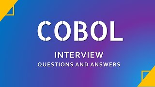 COBOL Interview Questions and Answers  Mainframe  COBOL  IBM Interview [upl. by Mikael877]