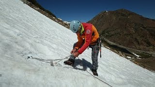 Alpine amp Mountaineering 14 Snow Anchors  Equalization  Climbing Tech Tips [upl. by Dalli431]