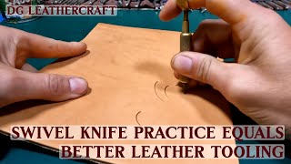 Swivel Knife Practice Equals Better Leather Tooling [upl. by Assital]