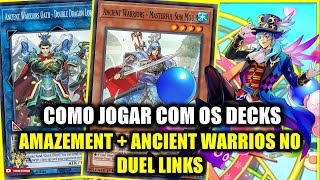 NOVA BOX EXPLOSION OF METEOR  COMO JOGAR COM OS DECKS ANCIENT WARRIOR E AMAZEMENT NO DUEL LINKS [upl. by Gnes731]