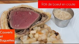 Spécial noêl  Rôti en croute et son accompagnement  Couverts et Baguettes [upl. by Ecirtaemed358]