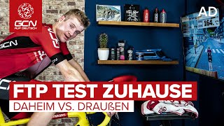 FTP TEST Wie fit ist GCN Vergleich Zwift vs Draußen [upl. by Dutch339]