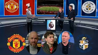 Manchester United vs Luton Town 1 0 Lindelof On Fire Goal⚽ Erik ten Hag And Paul Scholes Reaction✅ [upl. by Orville]