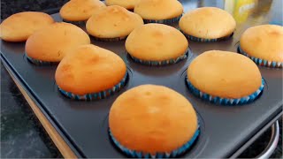 Super Moist Vanilla Cupcakes  No Machine  How To Make Easy Cupcakes At Home [upl. by Ecnarual]