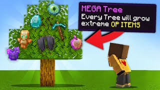 Minecraft But Trees Drop OP Items [upl. by Negem472]