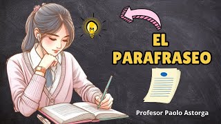 CÓMO HACER UN PARAFRASEO PASO A PASO ✍️📑 [upl. by Melisenda]