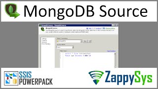 SSIS MongoDB Source  Use SQL Like Query Language for reading MongoDB Collection [upl. by Dnama]