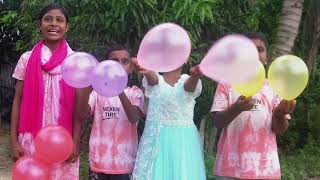 Outdoor Fun With Flower Balloon And Learn Colors For Kids  Balloon Family Show Kids Ep50 [upl. by Holey]