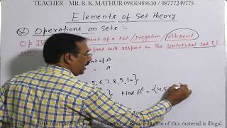 Introduction to Set Theory with Examples and formula  Mathematics  Mathur Sir Classes [upl. by Meil60]