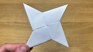 How To Make a Paper Ninja Star Shuriken  Origami [upl. by Ettennek219]