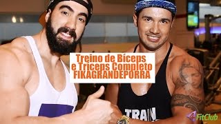 Treino de Bíceps e Tríceps Completo  FIKAGRANDEPORRA [upl. by Auqinihs]