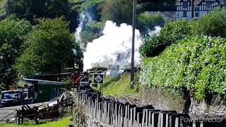 Corris Railway No10 working hard and a peaceful walk up the old track bed livesteam [upl. by Eldreeda]