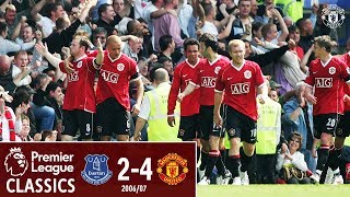 Rooney inspires Reds comeback at Goodison  PL Classics  Everton 24 Manchester United 2007 [upl. by Jezebel325]