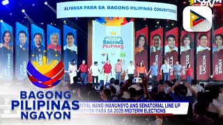 PBBM opisyal nang inanunsyo ang senatorial lineup ng administrasyon para sa 2025 midterm elections [upl. by Naillil811]