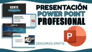 Presentación creativa y profesional en power point  descargar plantillas de power point gratis [upl. by Eeresid]