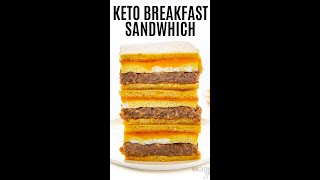 Keto Breakfast Meal Prep Low Carb Breakfast Sandwiches shorts [upl. by Aicenra]